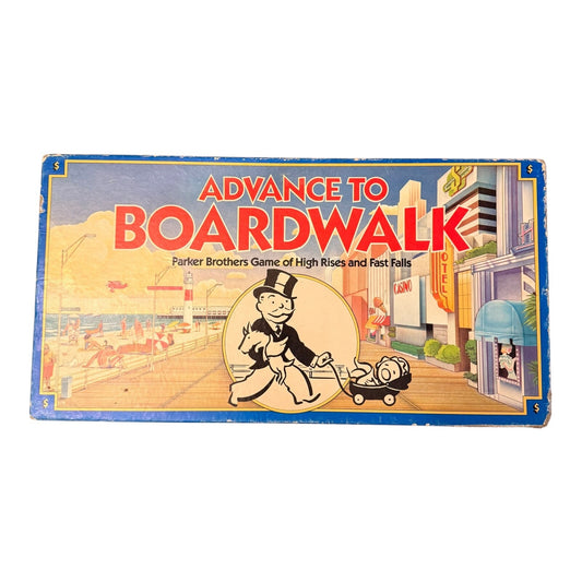 Monopoly Advance to Boardwalk Board Game Parker Brothers Vintage 1985