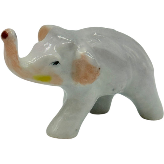 Vintage Elephant Figurine Japan Ceramic Animal Collectible Decor Cute