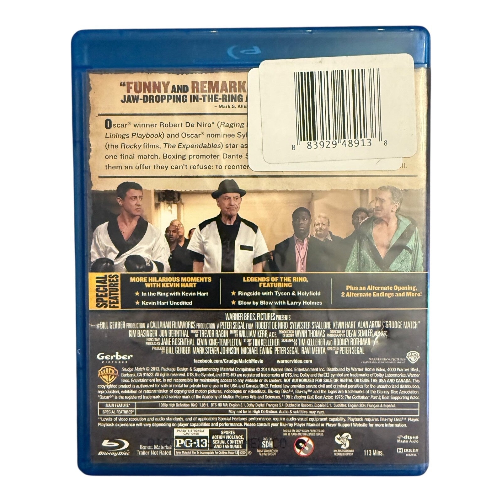 Grudge Match Blu-ray + DVD Combo – Used