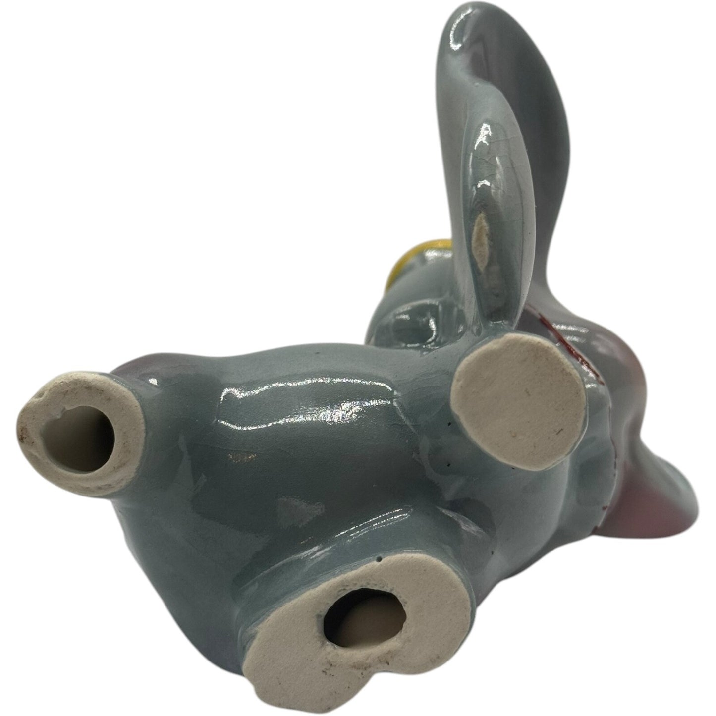 Vintage Walt Disney Dumbo Hand-Painted Ceramic Figurine - Shaw Pottery 40s