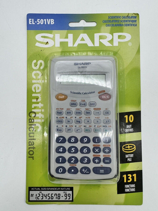 SHARP EL-501V Scientific Calculator NEW