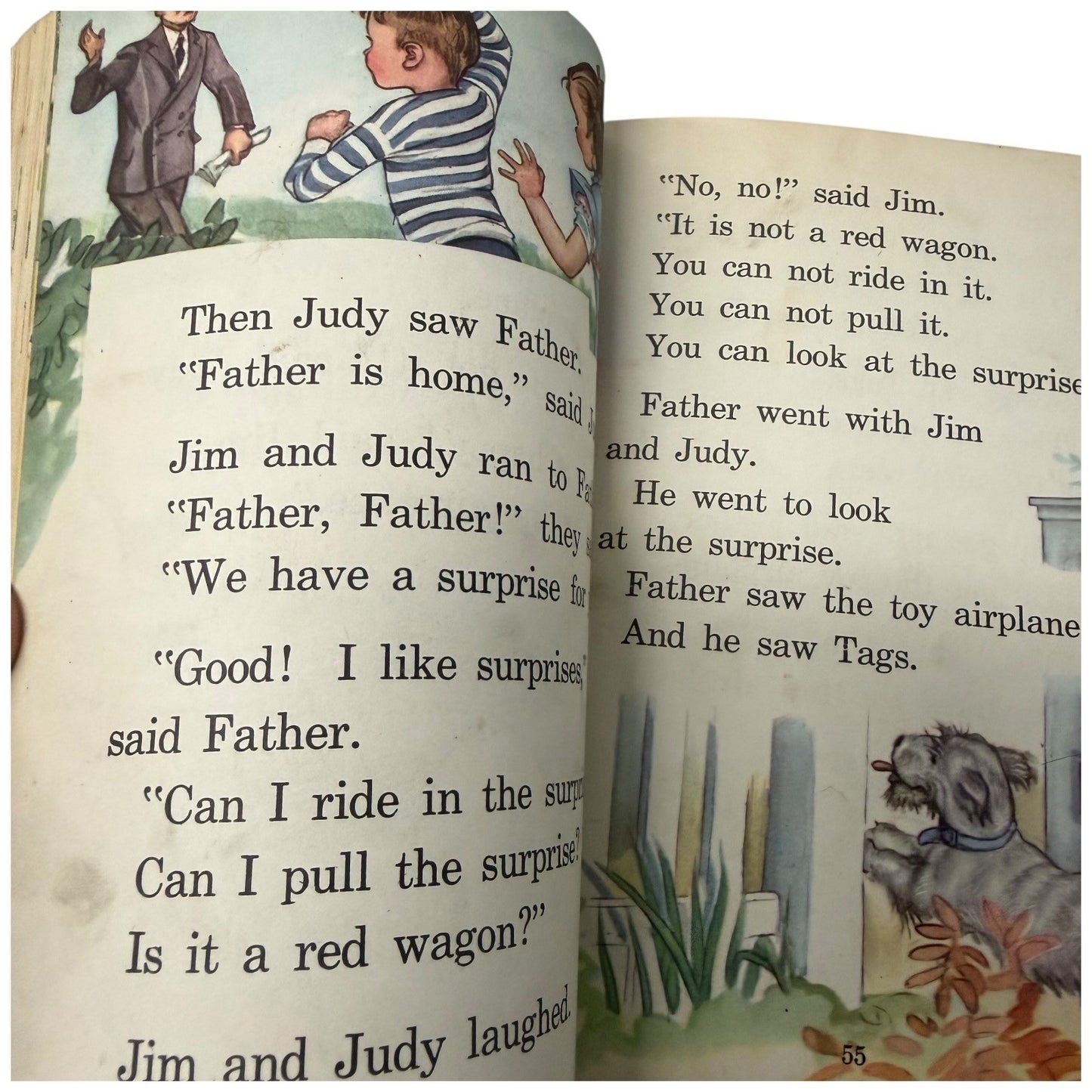 Jim and Judy Vintage Childrens Book 1939 Illustrated Early Reader