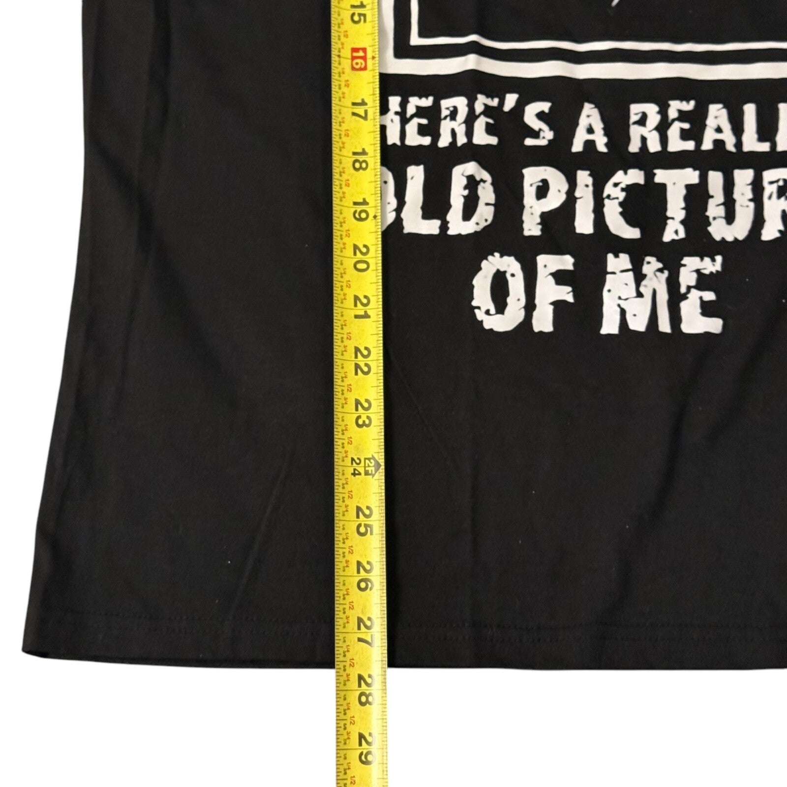 "Here's a Really Old Picture of Me (Picture of Sperm)" T-Shirt - XL Black