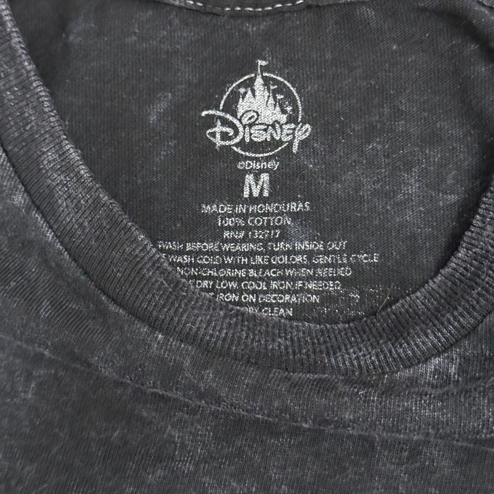 Disney World 2022 Mickey's Not So Scary Halloween Party Glow Tee Black • Medium