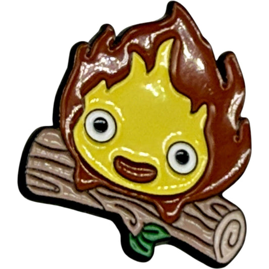 Calcifer Enamel Pin Howls Moving Castle Studio Ghibli Anime Fire Demon