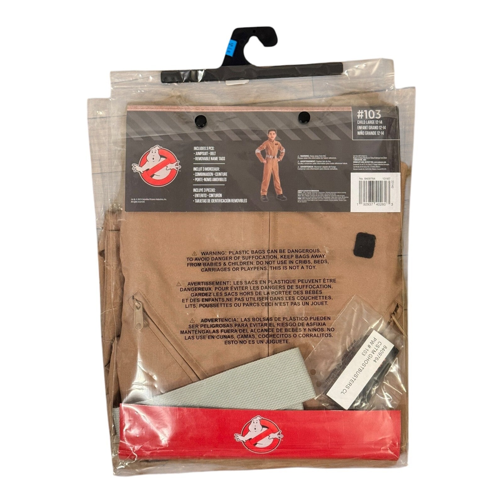 Kids Ghostbusters Costume Licensed - Child Large 12-14