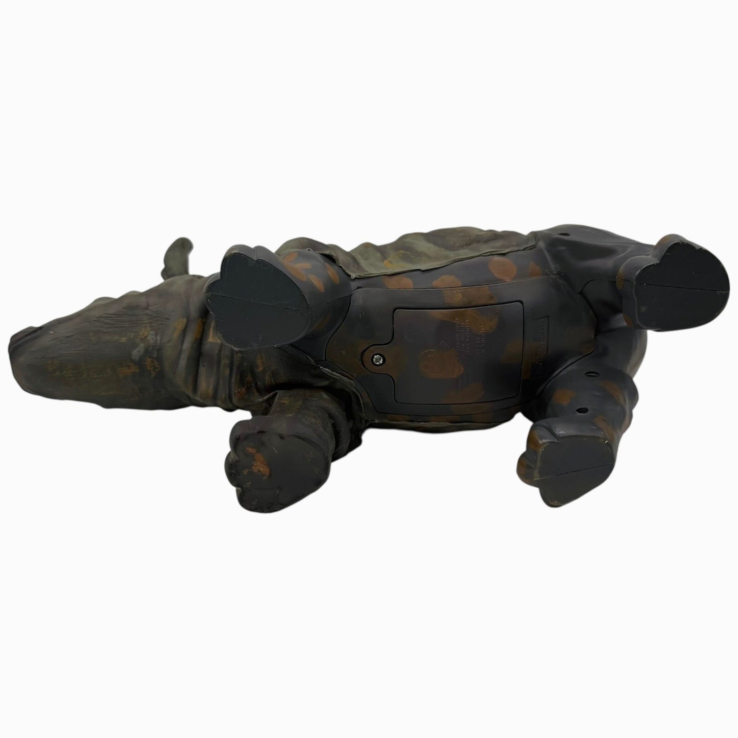 Vintage 1999 Wow Wee Rhinoceros Electronic Toy Rare Realistic Safari Rhino Gray