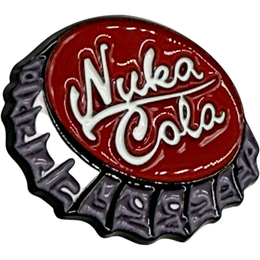 Nuka Cola Bottle Cap Pin Fallout Game Enamel Lapel Pin Badge