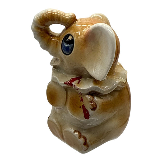 Elephant Coin Bank Ceramic Figurine Animal Decor Novelty Piggy Bank Cute