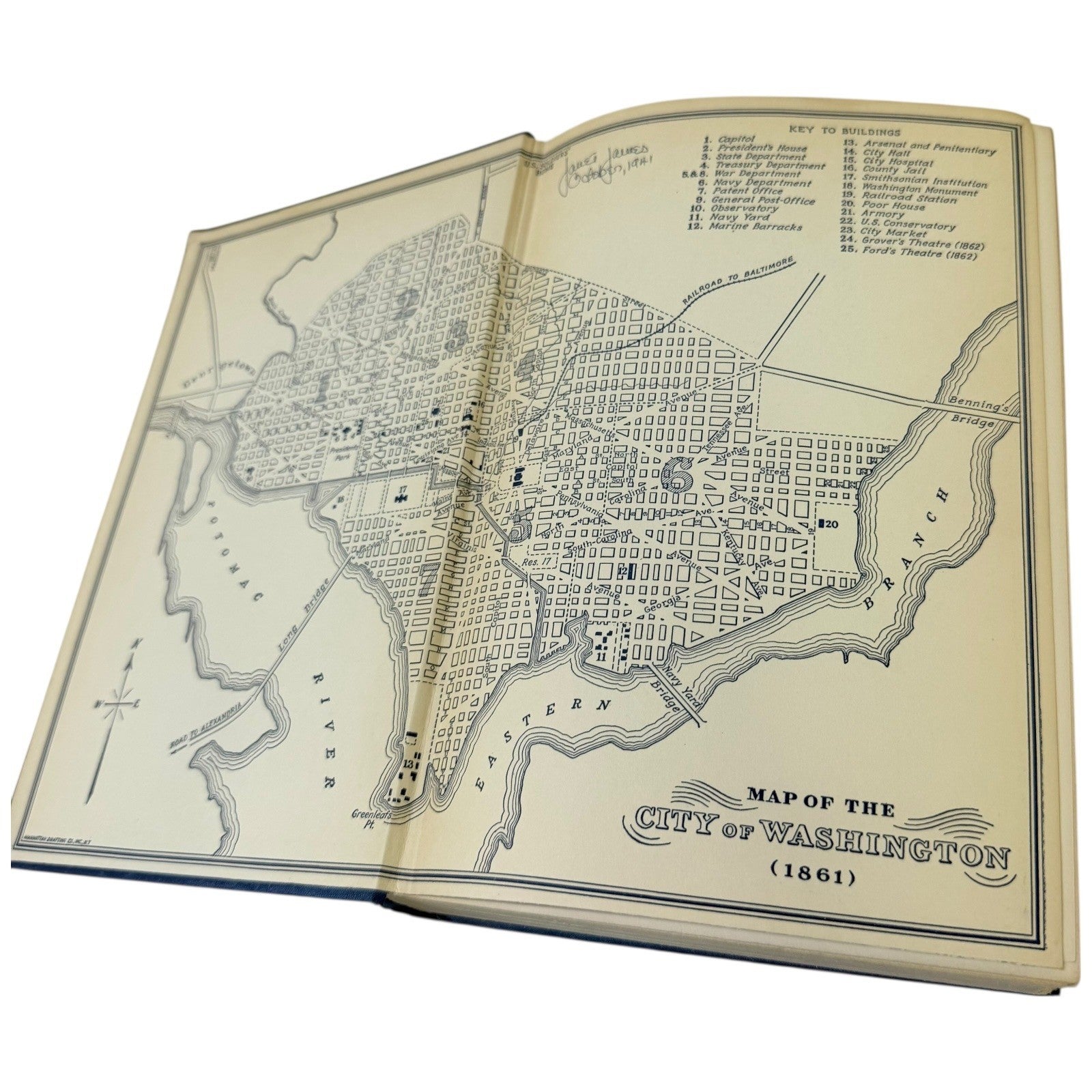 Reveille in Washington 1860-1865 Margaret Leech History Civil War Book 1940 VTG