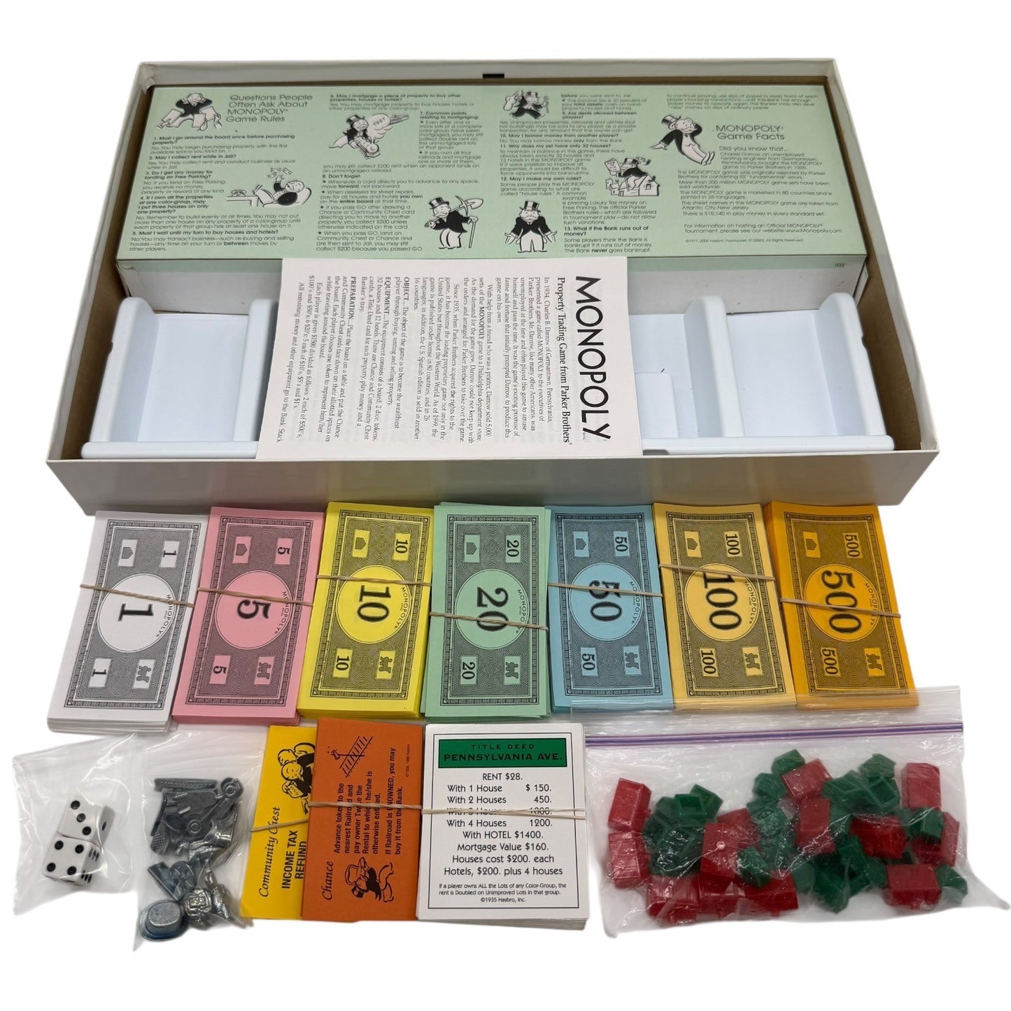Monopoly Board Game Parker Brothers Classic Edition Property Trading Game