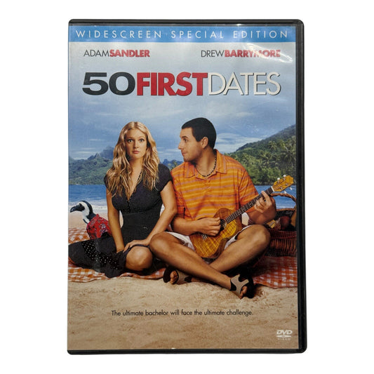 50 First Dates DVD Movie - Adam Sandler, Drew Barrymore, Rob Schneider (Used)