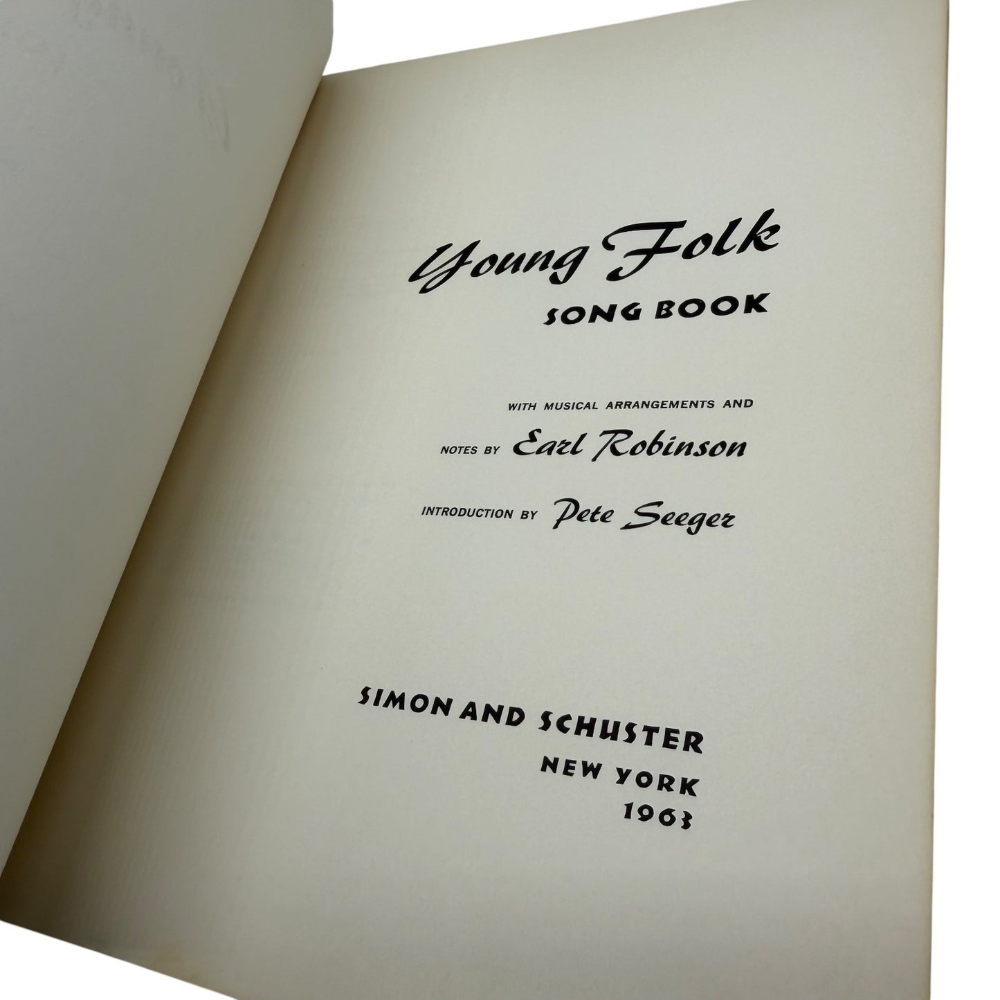 Young Folk Song Book Pete Seeger Intro Joan Baez Bob Dylan Peggy Seeger 1963