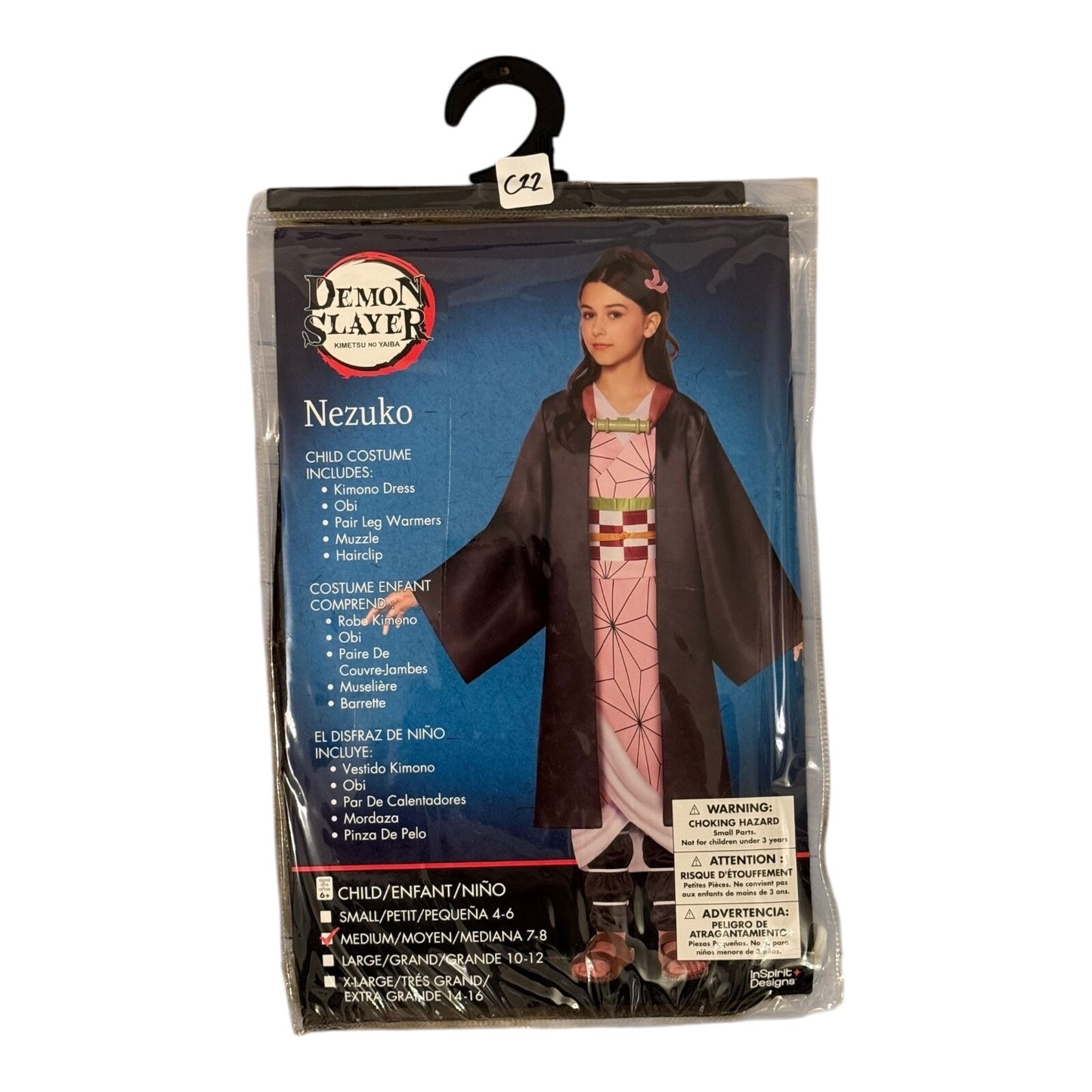 Demon Slayer Nezuko Kimono Dress Child Costume Medium 7-8