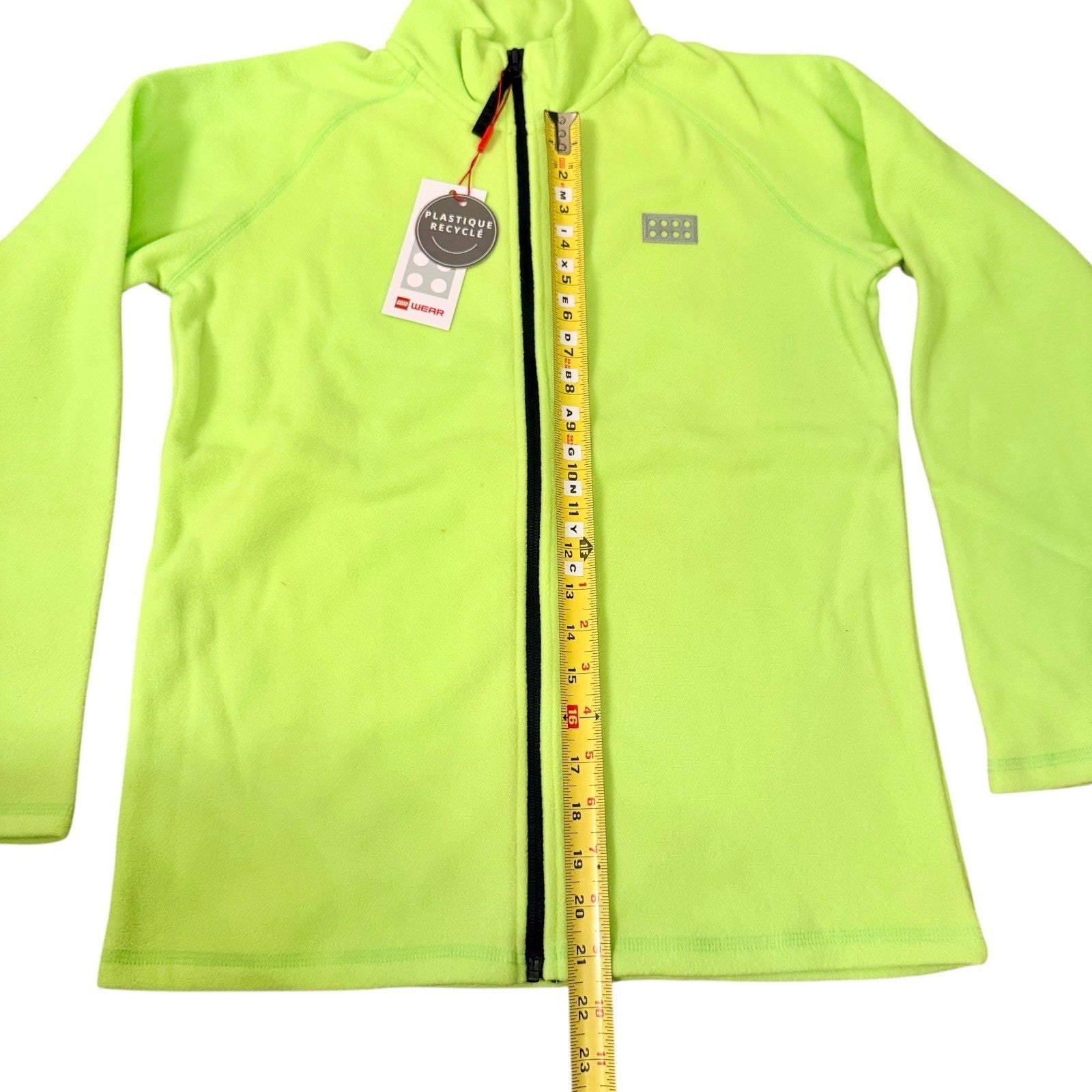 LEGO Wear Kids Fleece Jacket Neon Green 14Y 164 Zip Up