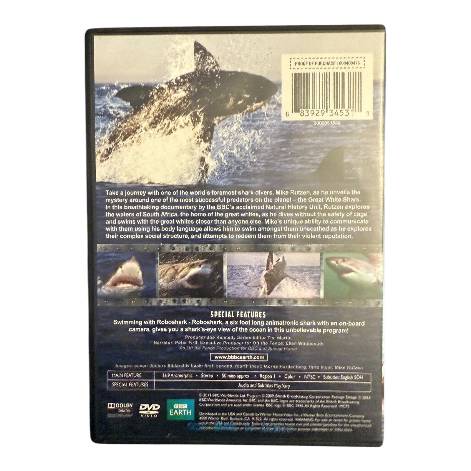 Sharks and the Sea BBC Earth Lot of 4 DVD set