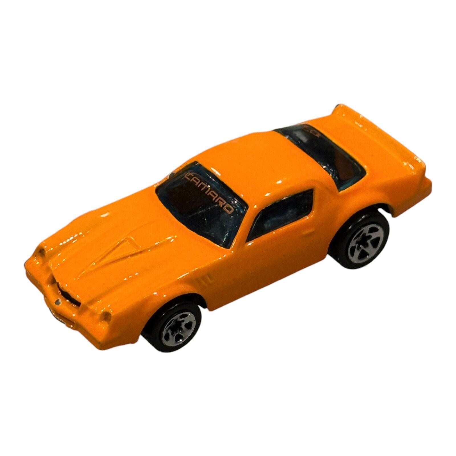 Hot Wheels 1982 Camaro Z-28 Neon Orange w/ Chrome Wheels – 1:64 Loose Car