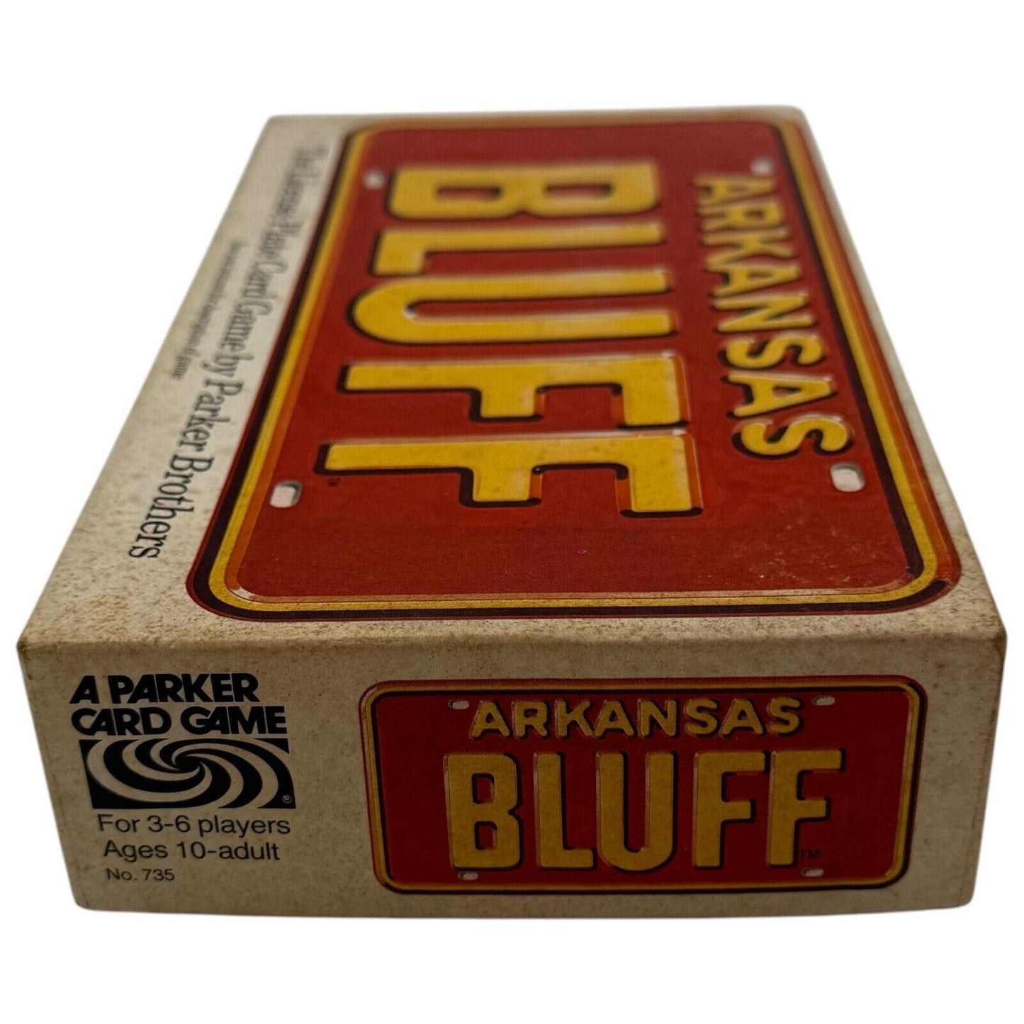 Arkansas Bluff Card Game 1975 Parker Brothers – Vintage USA License Plate Game