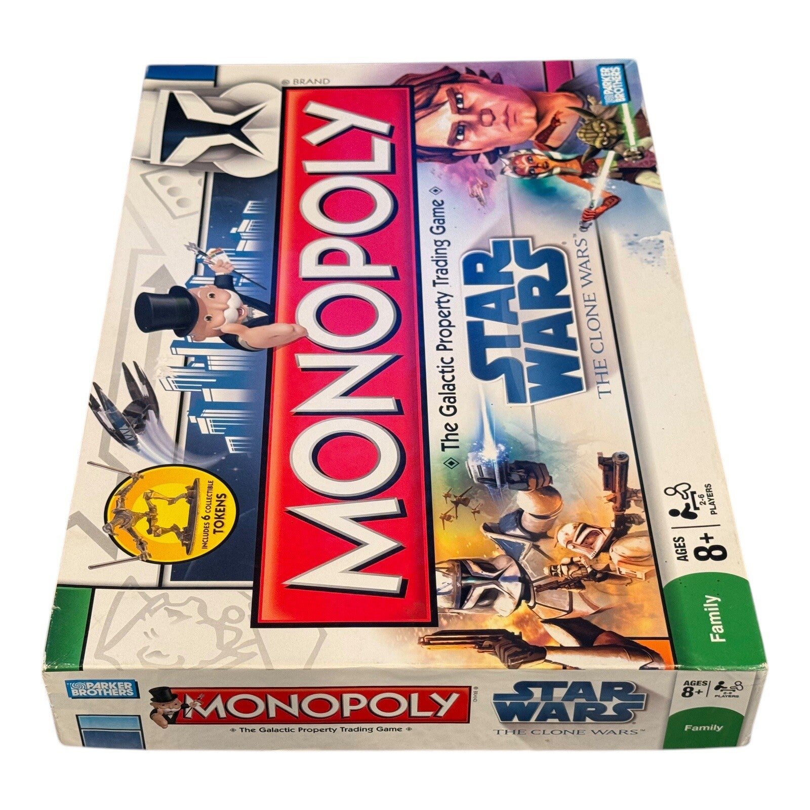 Monopoly Star Wars The Clone Wars Board Game Parker Brothers 2008 Complete