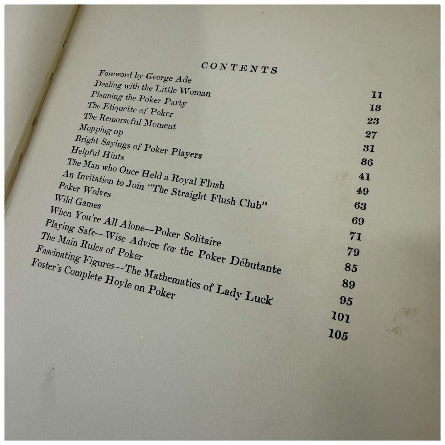 Webster's Poker Book Glorifying Americas Favorite Game 1925 Simon Schuster