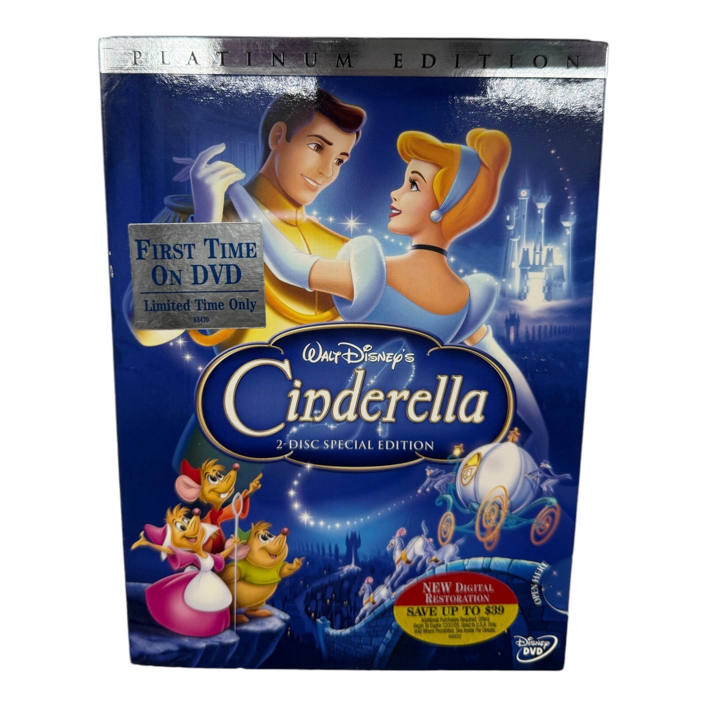 Disney Princess (4 DVD Lot) Sleeping Beauty, Snow White, Cinderella 1 and 2