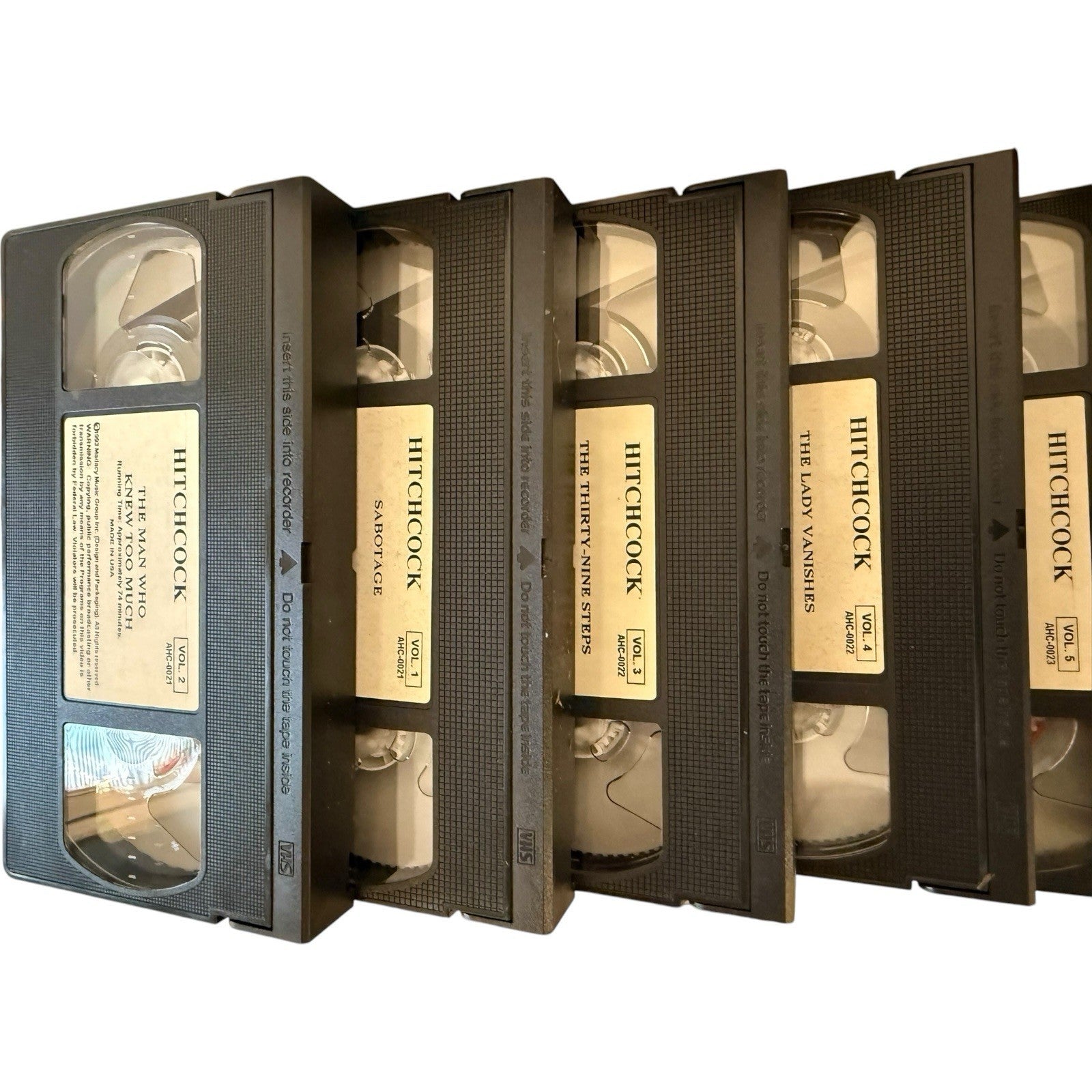 Alfred Hitchcock Collection Vols. 1-10 (VHS/EP, 1996, 10-Tape Set) Classic Films