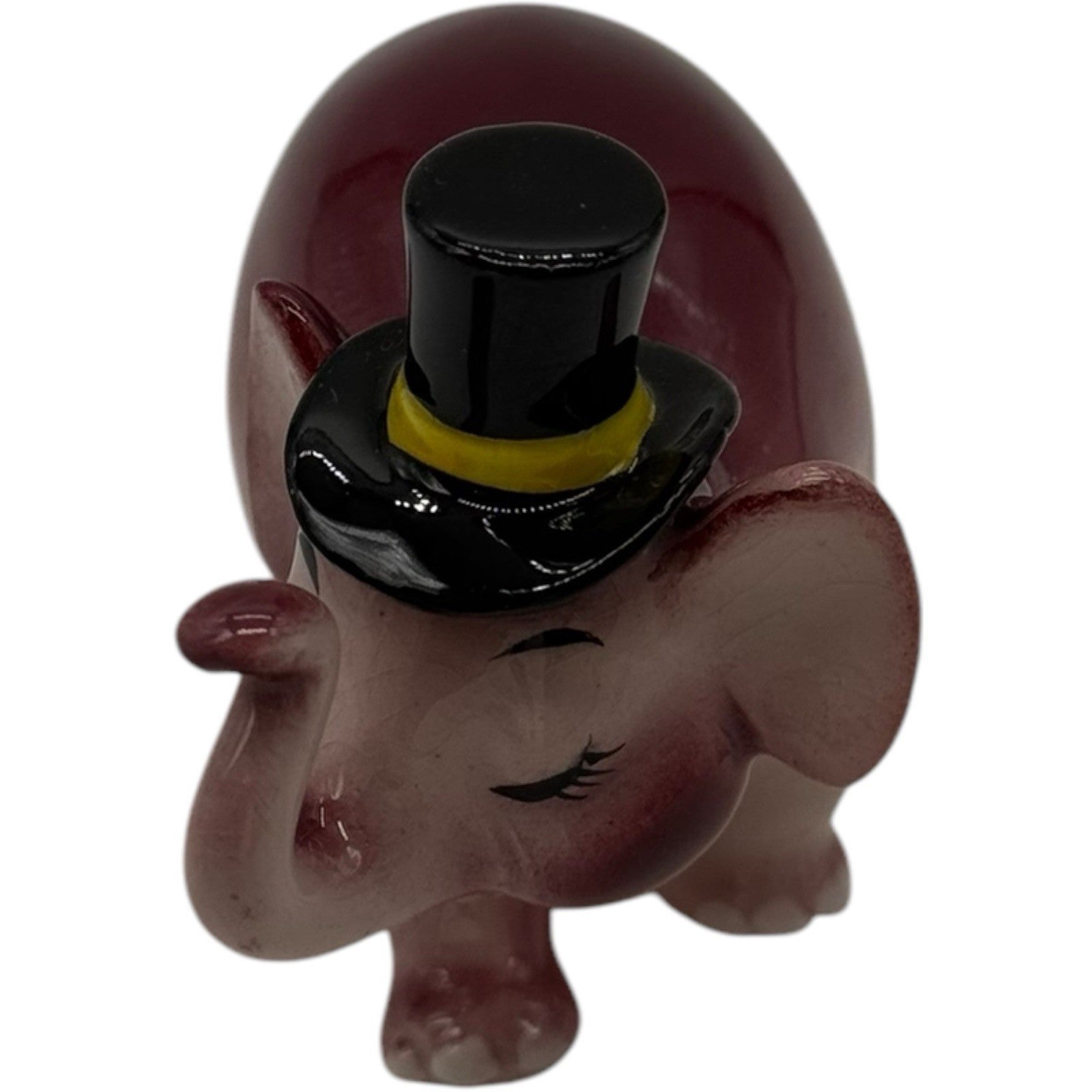 Rare Vintage Ceramic Anthropomorphic Elephant Family Figurines Complete 3 Pc Set