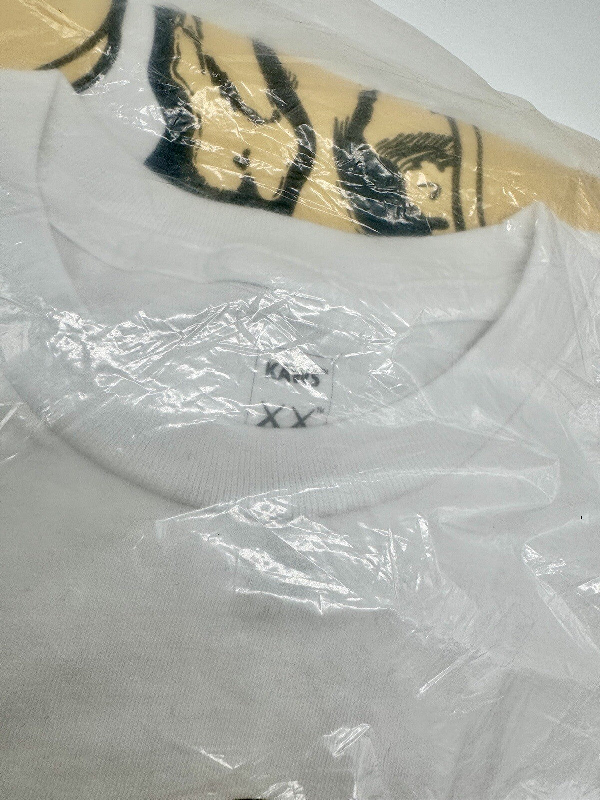 Kaws Skeleton New Fiction Bone T Shirt LARGE White Sold Out Companion
