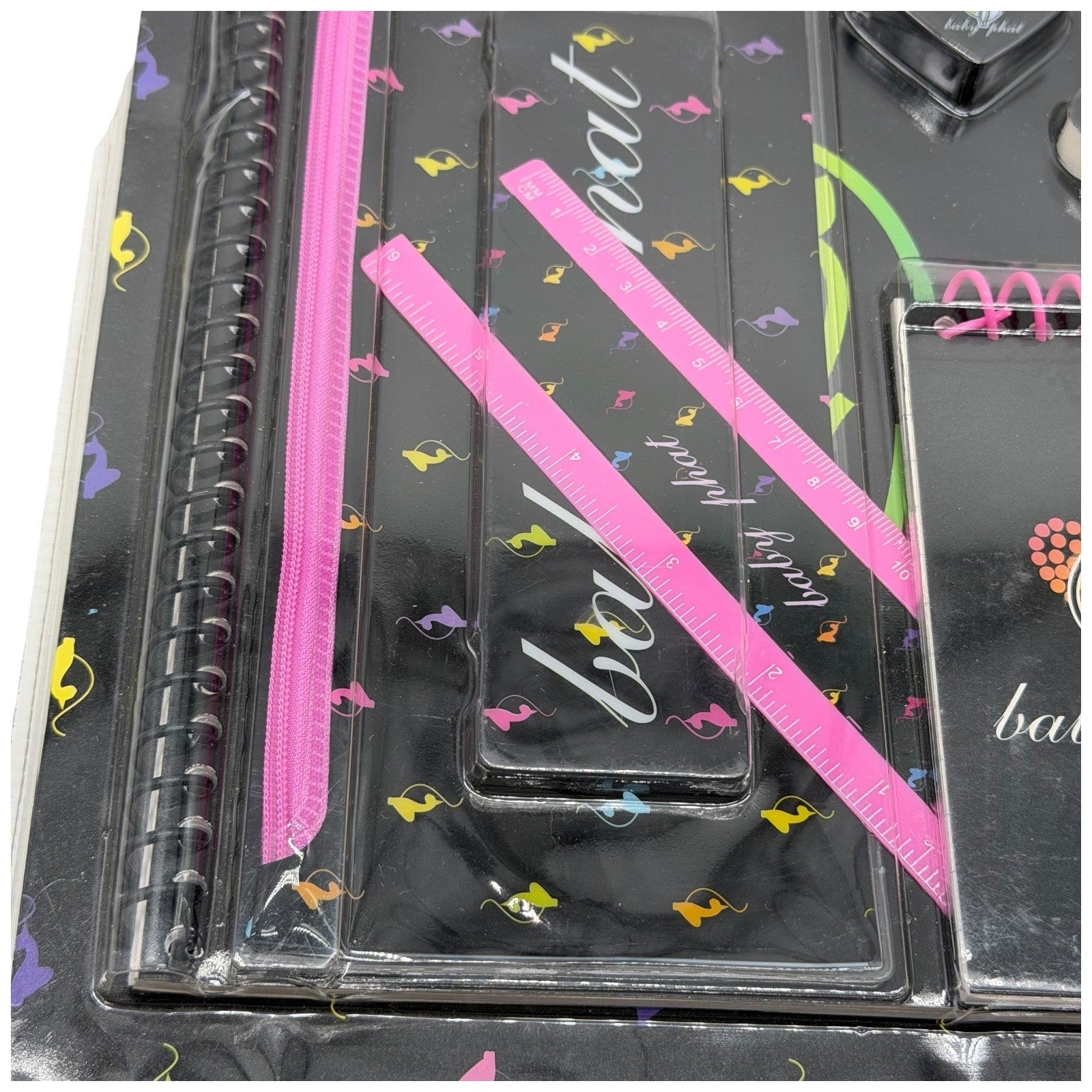 Baby Phat 11 Piece School Supply Set Folders Notebook Pencils Ruler Stationery