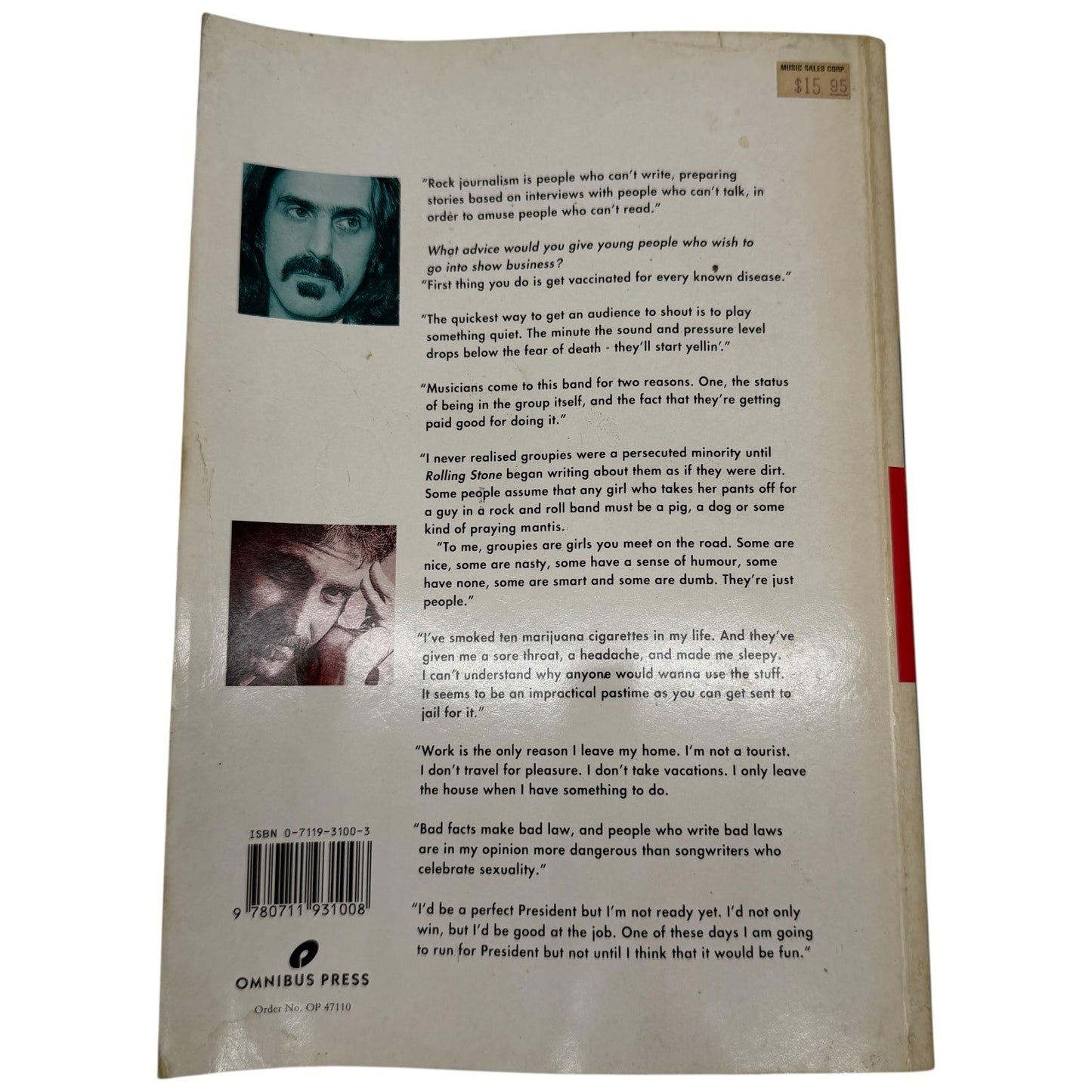 Frank Zappa Books Lot 3 Visual Documentary Own Words Growing Up Zappa