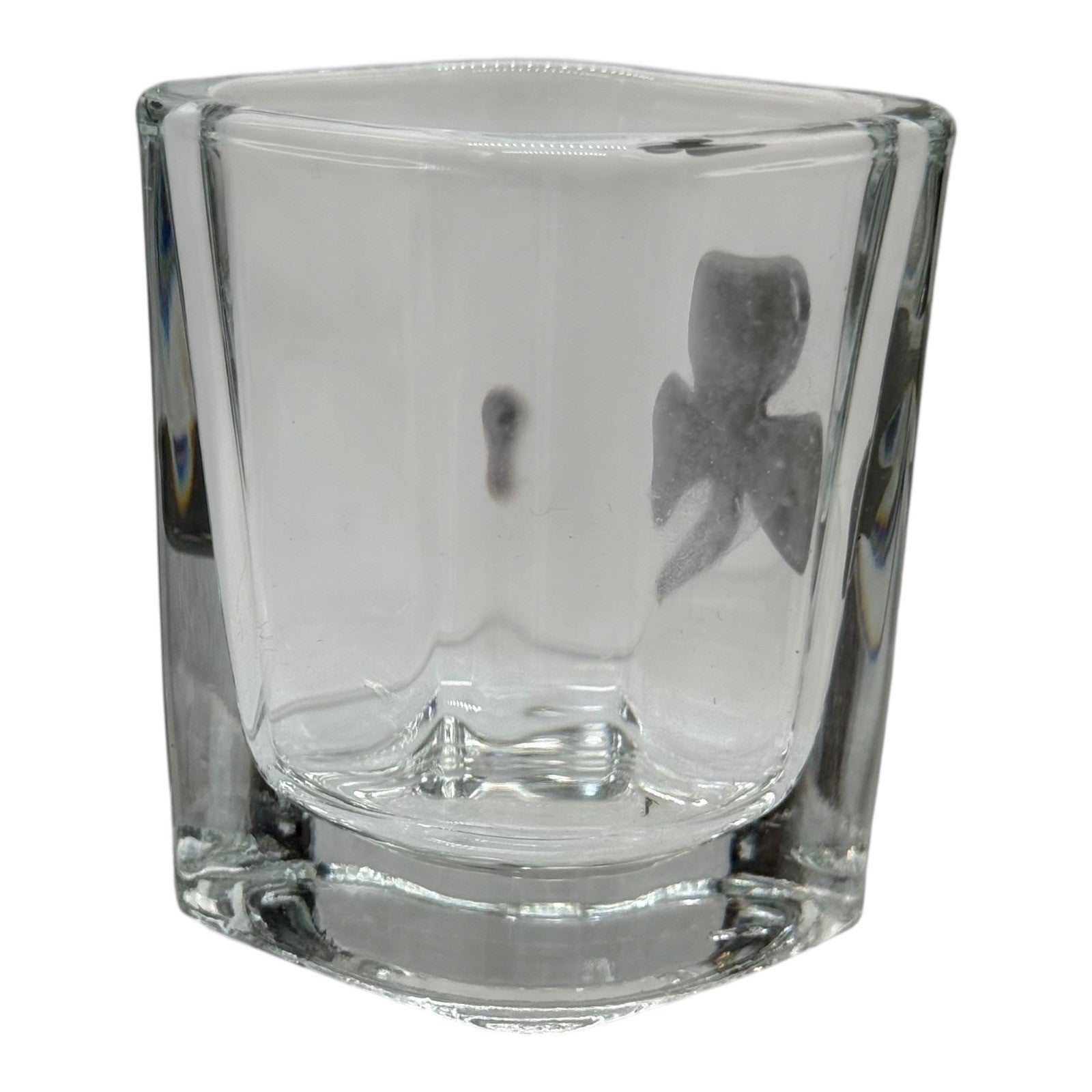 Shamrock Shot Glass Irish Clover Barware Collectible St. Patrick's Day