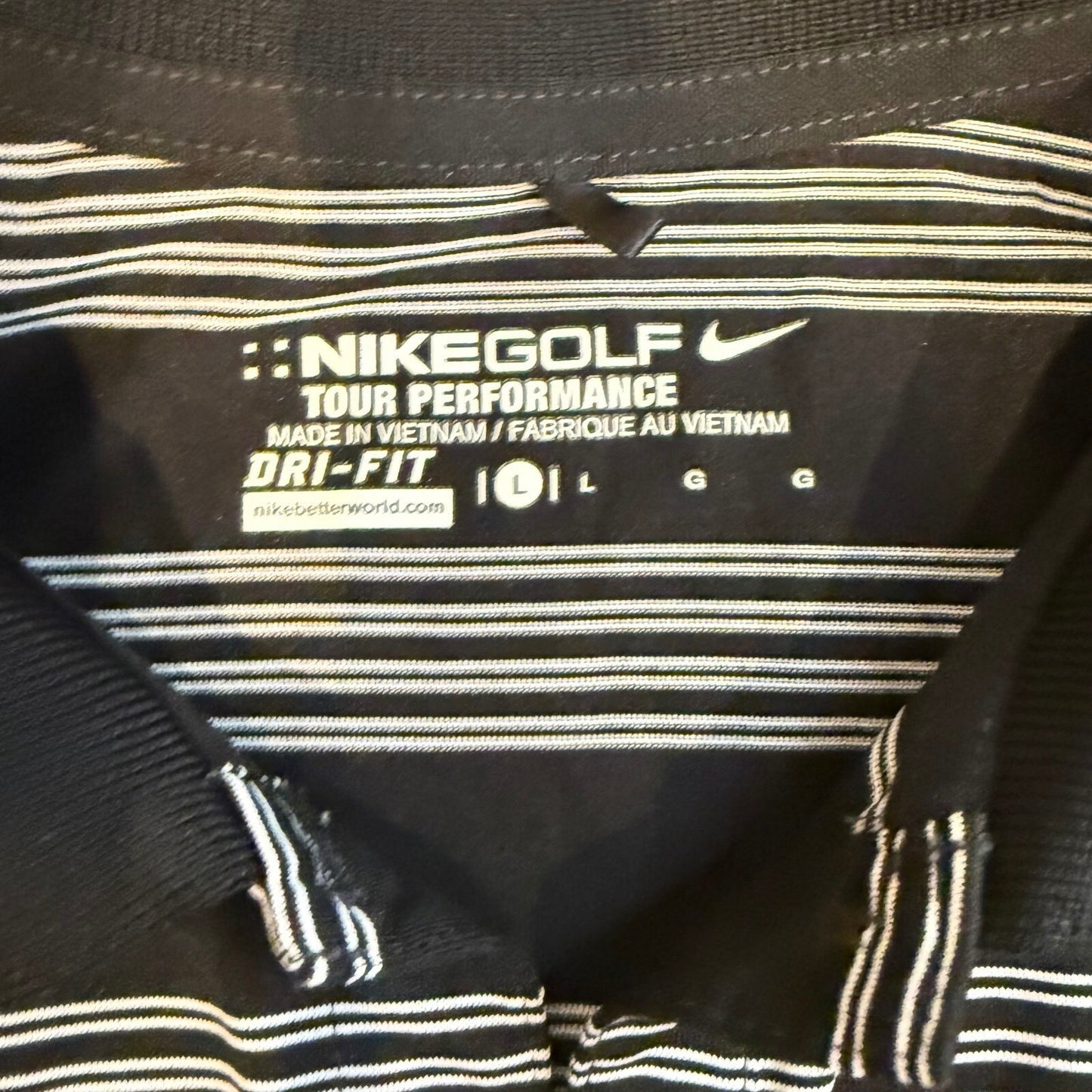 Nike Golf USA Basketball Polo Shirt Tour Performance Dri-FIT Large