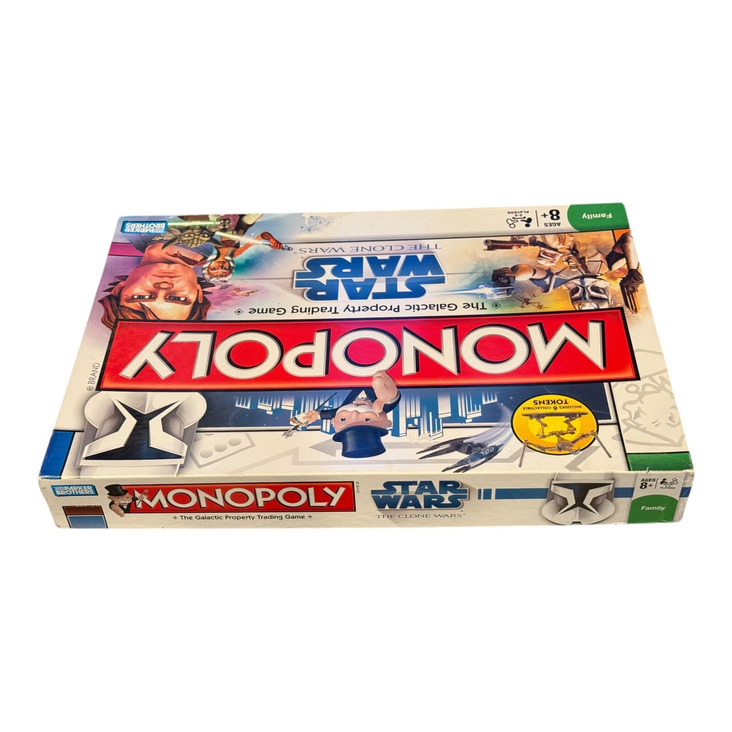 Monopoly Star Wars The Clone Wars Board Game Parker Brothers 2008 Complete