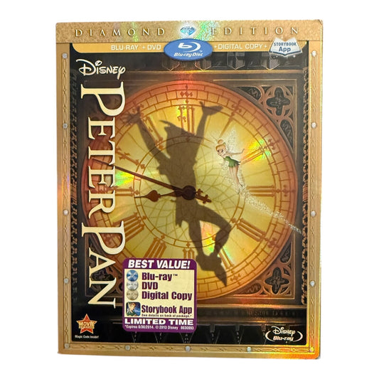 Peter Pan Diamond Edition Blu-ray DVD Digital Copy 3-Disc Set w/ Slipcover