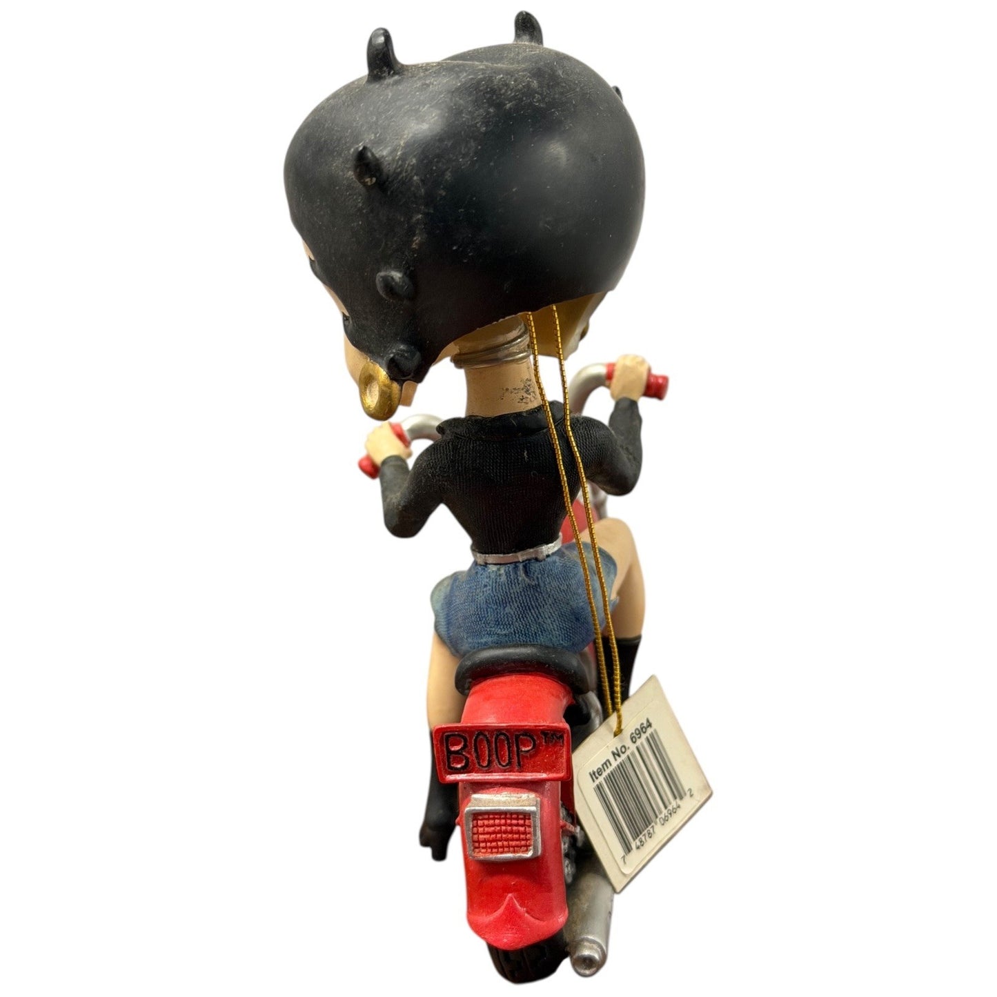 Betty Boop Motorcycle Figurine Red Chopper Rocker Biker Decor Item No 6964