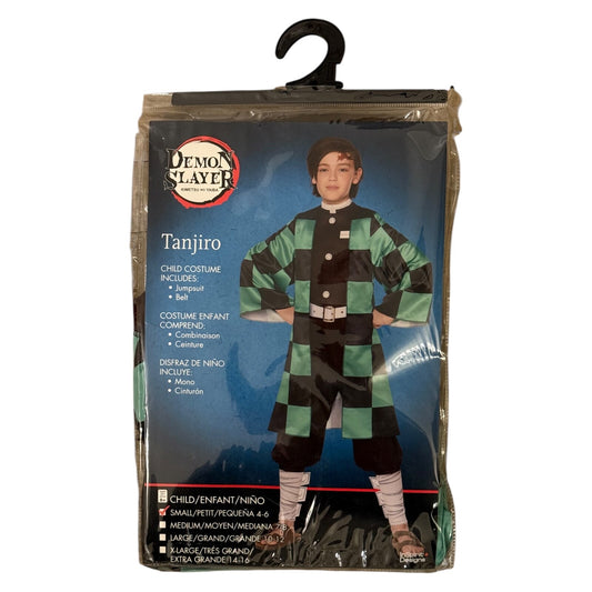 Demon Slayer Tanjiro Costume Anime Child Small 4-6