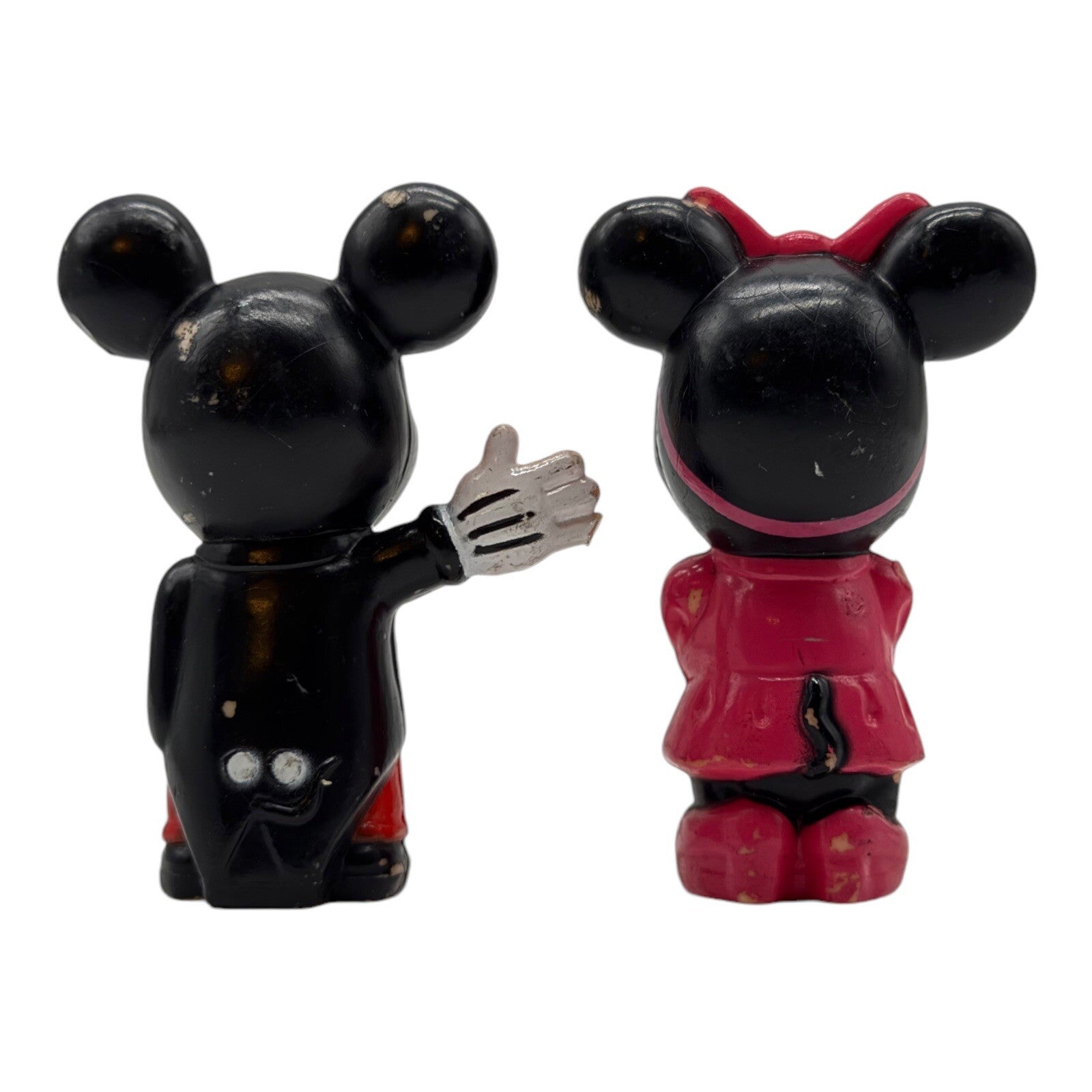 Minnie & Mickey Mouse Peg Figures – Vintage 2" Disney Collectible Pair