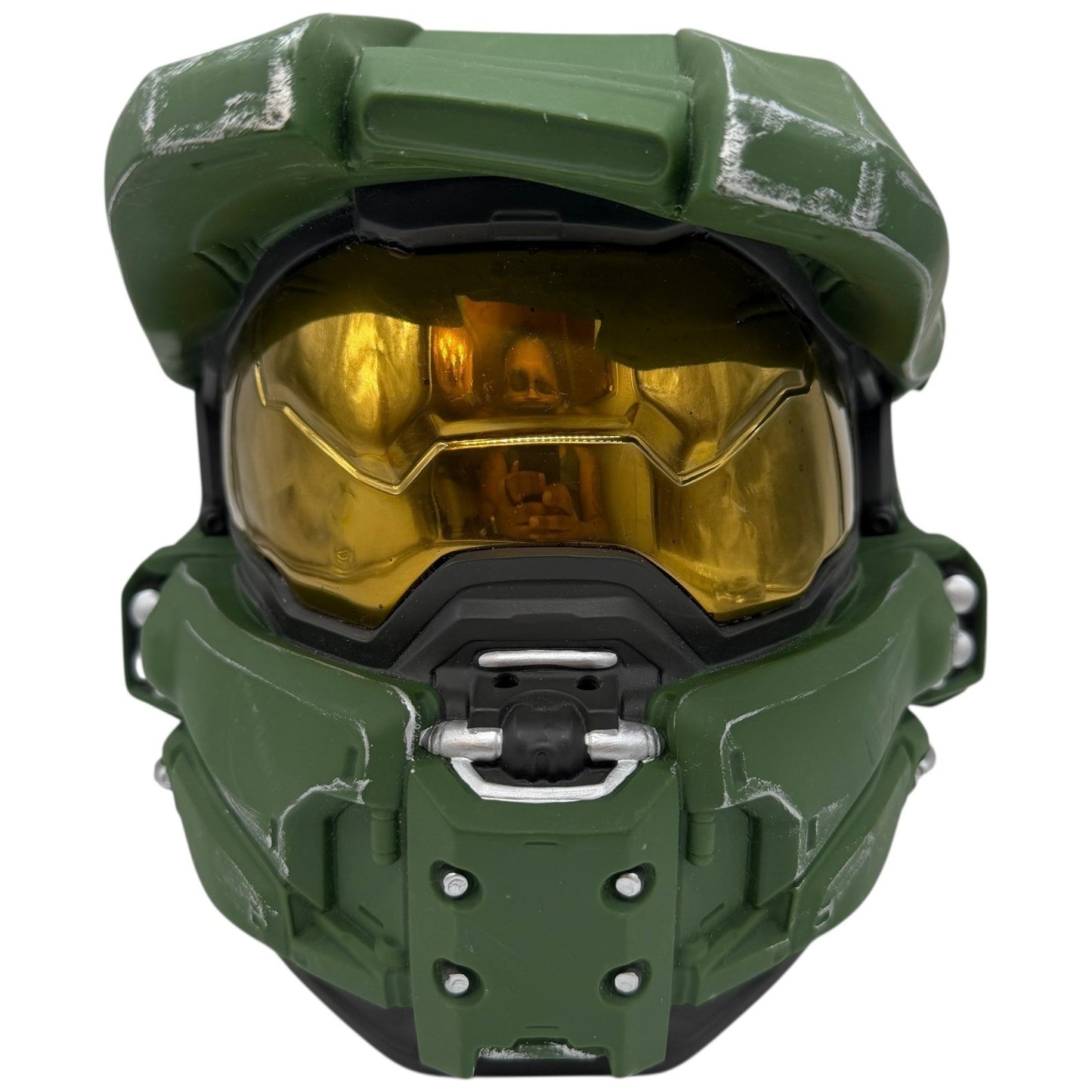 Halo Master Chief Helmet Replica Cosplay Prop Collectible Green Gold Visor