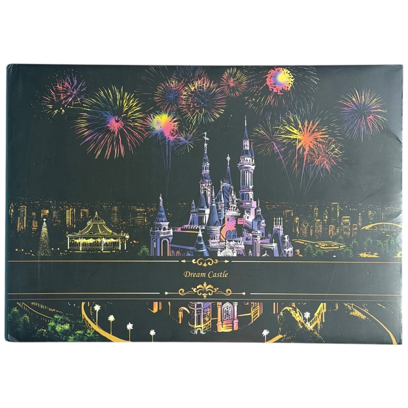 Lot of 14 Scratch Art Boards Colorful City Night View – Mixed Set No Stylus