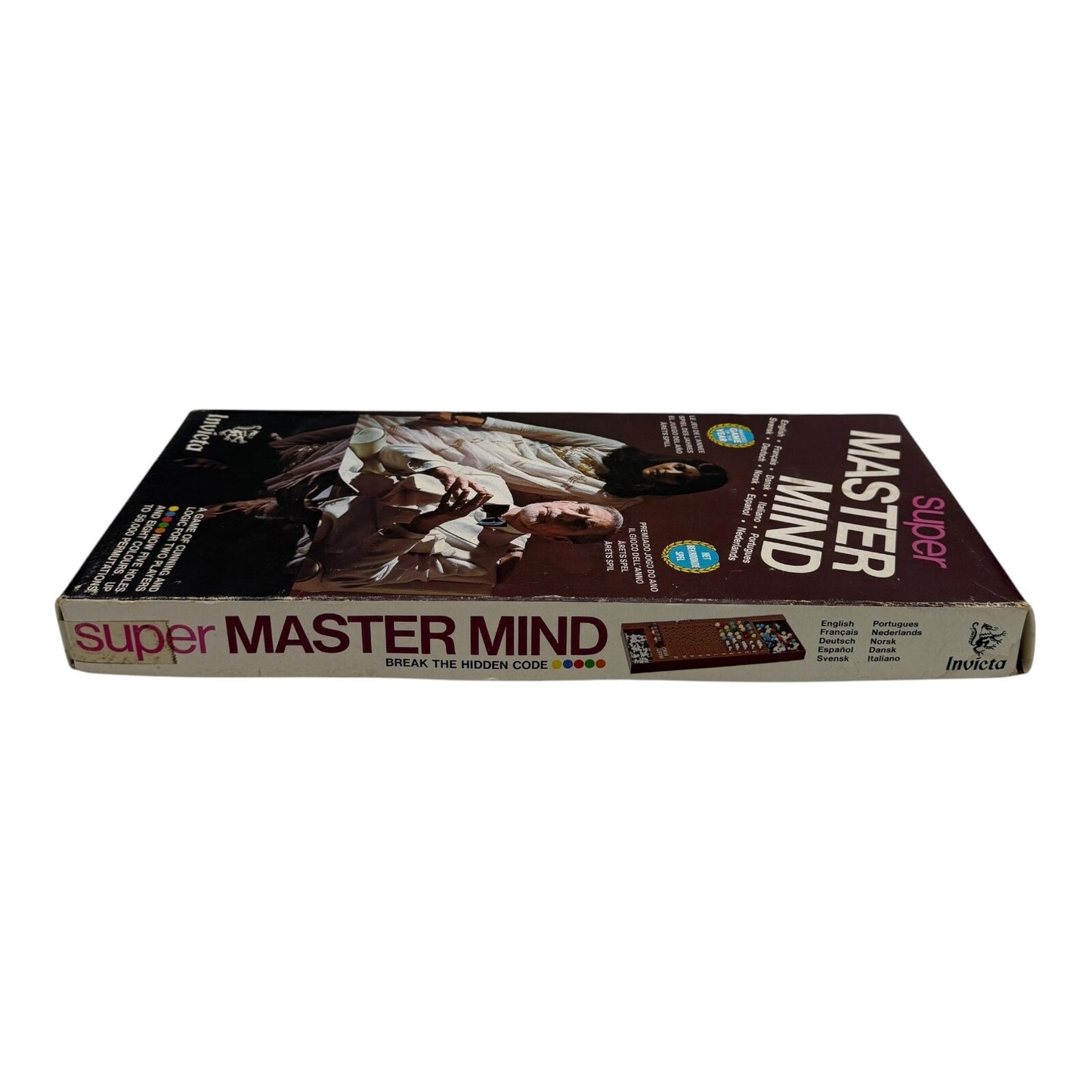 Super Master Mind Board Game 1975 – Vintage Strategy Set with Original Box