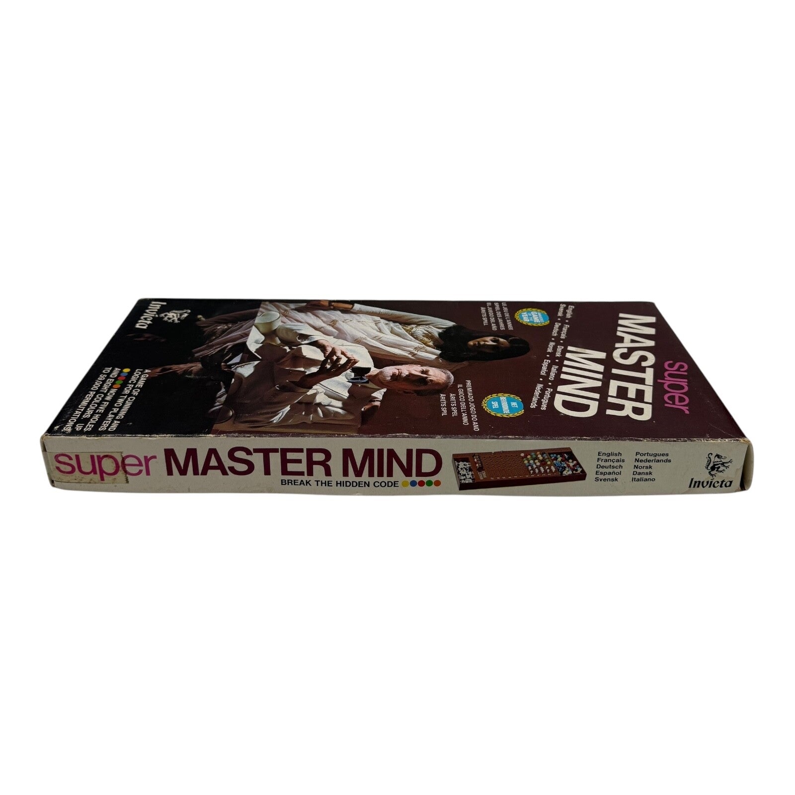Super Master Mind Board Game 1975 – Vintage Strategy Set with Original Box