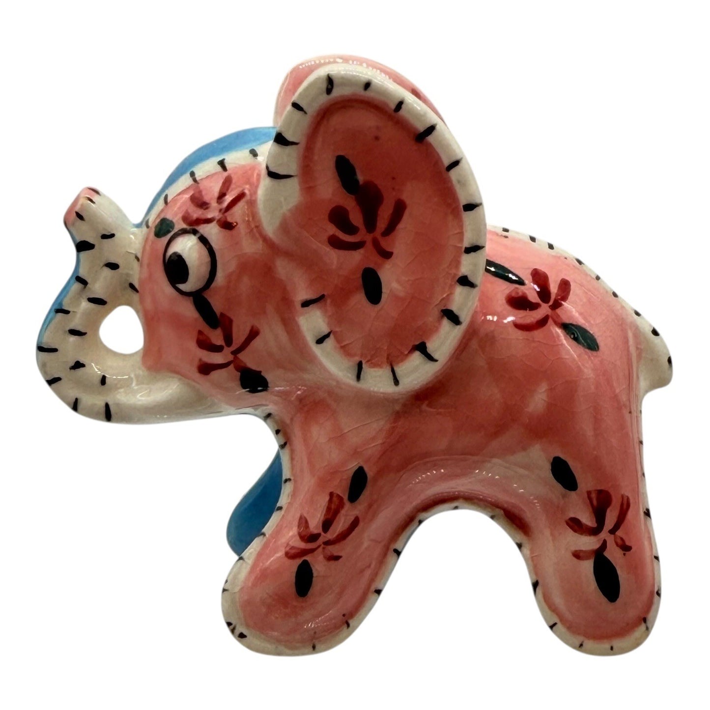 Vintage 1960s Pink Elephant Salt & Pepper Shakers – Napco Japan Stitch Pattern