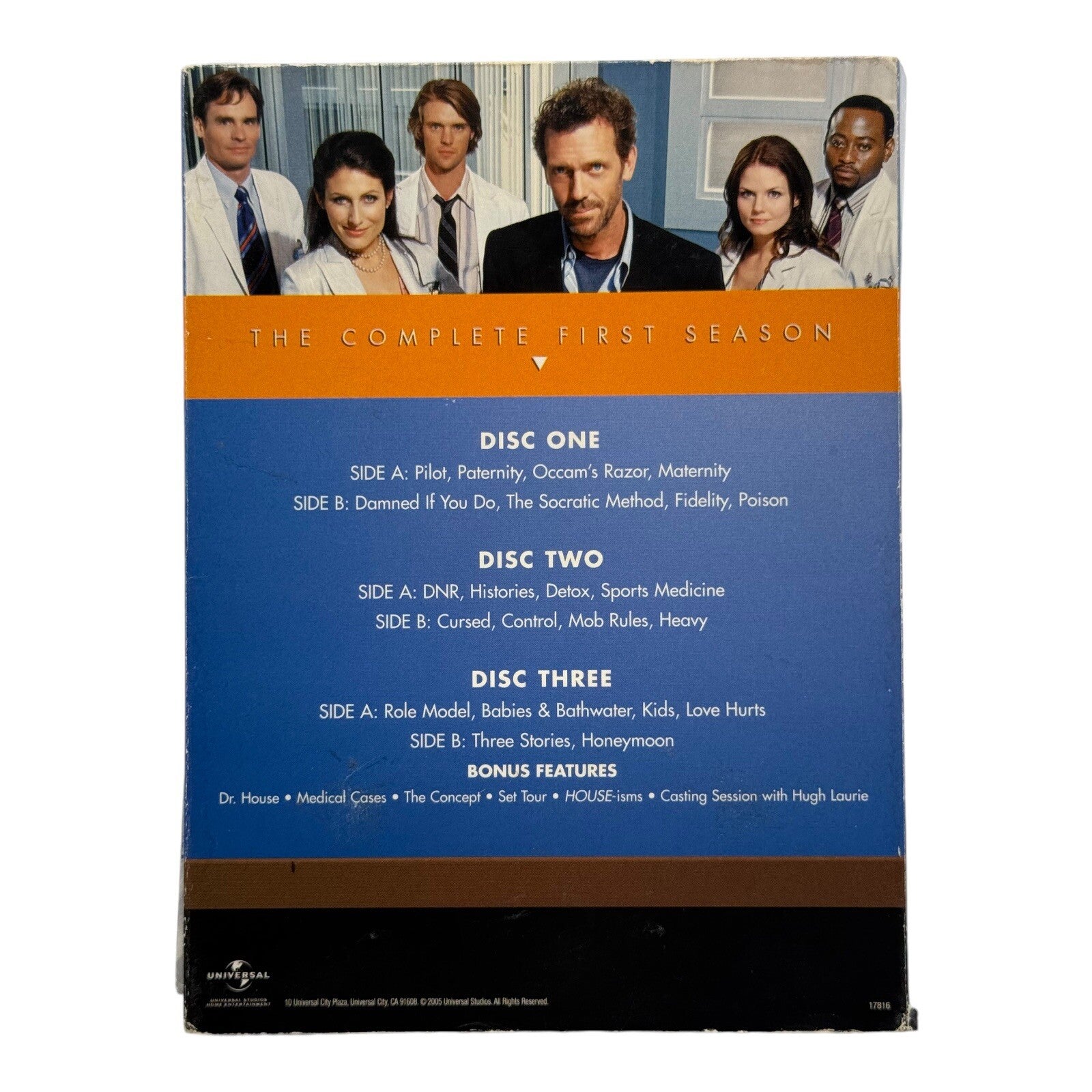 House MD M.D. - The Complete Season 1 - 3 Discs DVD