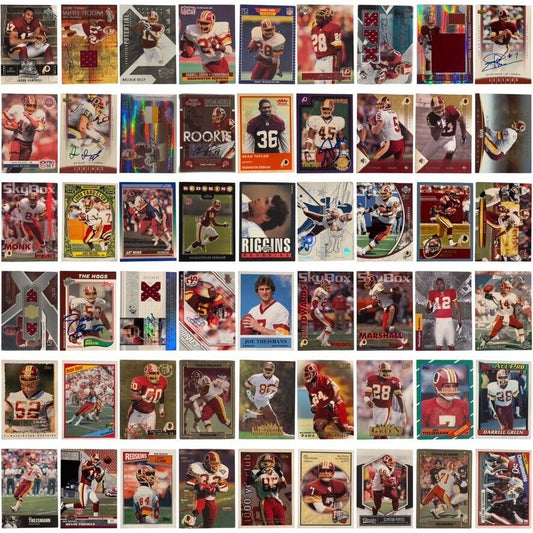 Lot of 66 Washington Redskins Cards – Vintage, Signed, Numbered, Inserts