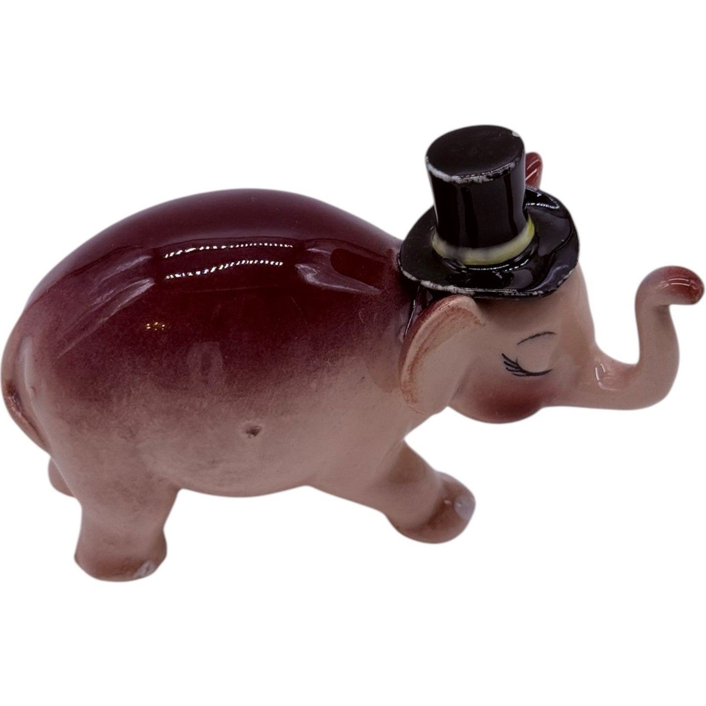Rare Vintage Ceramic Anthropomorphic Elephant Family Figurines Complete 3 Pc Set
