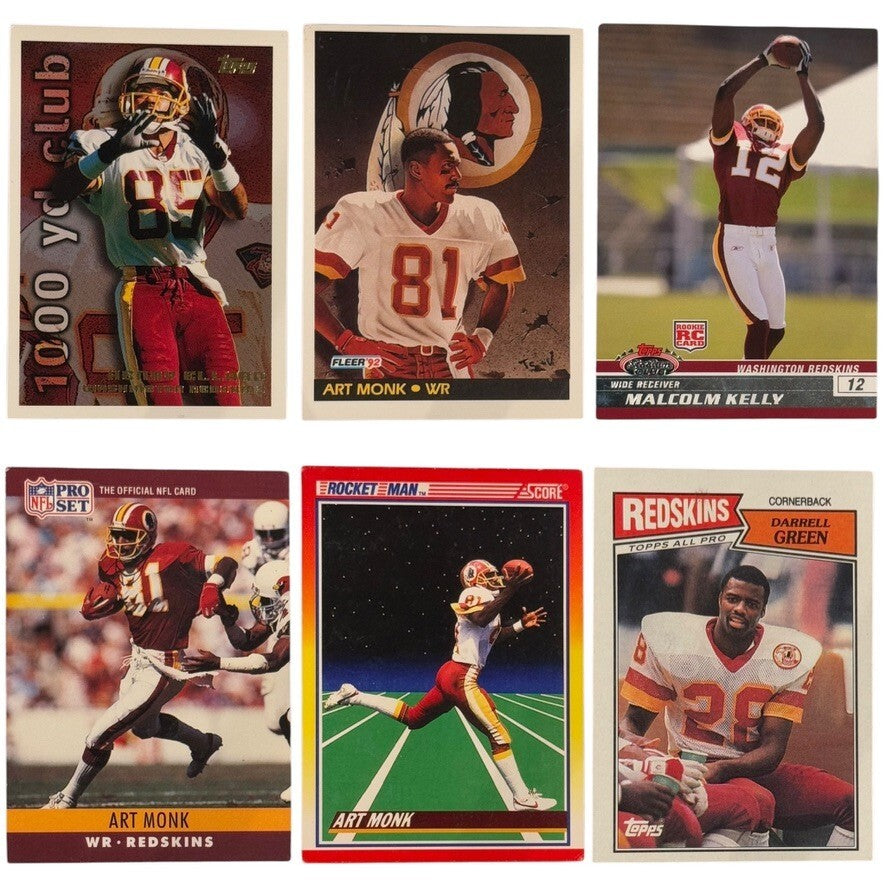 Lot of 66 Washington Redskins Cards – Vintage, Signed, Numbered, Inserts