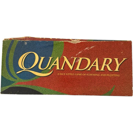 Quandary Board Game 1994 Milton Bradley Vintage Strategy Game – Complete Set