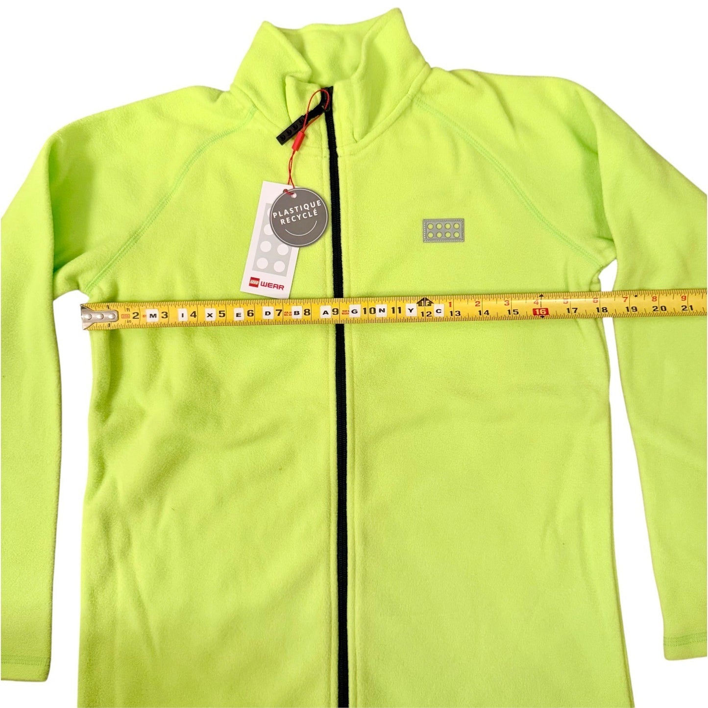LEGO Wear Kids Fleece Jacket Neon Green 14Y 164 Zip Up