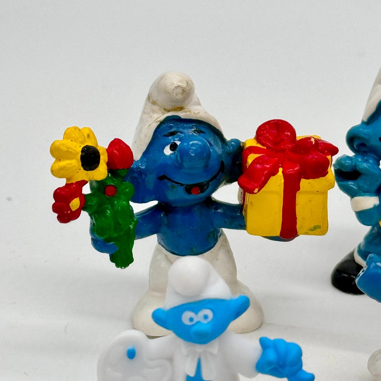 Lot of 8 Vintage Smurfs Figures – Schleich 1970s 1980s Smurfette & Others
