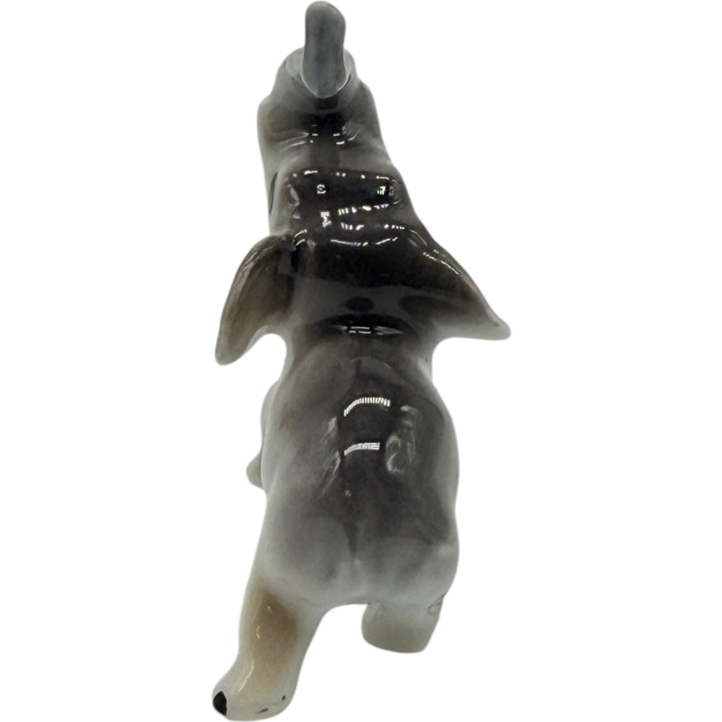 Vintage Japan Ceramic Miniature Elephant Figurines - Parent & Child - Good Luck